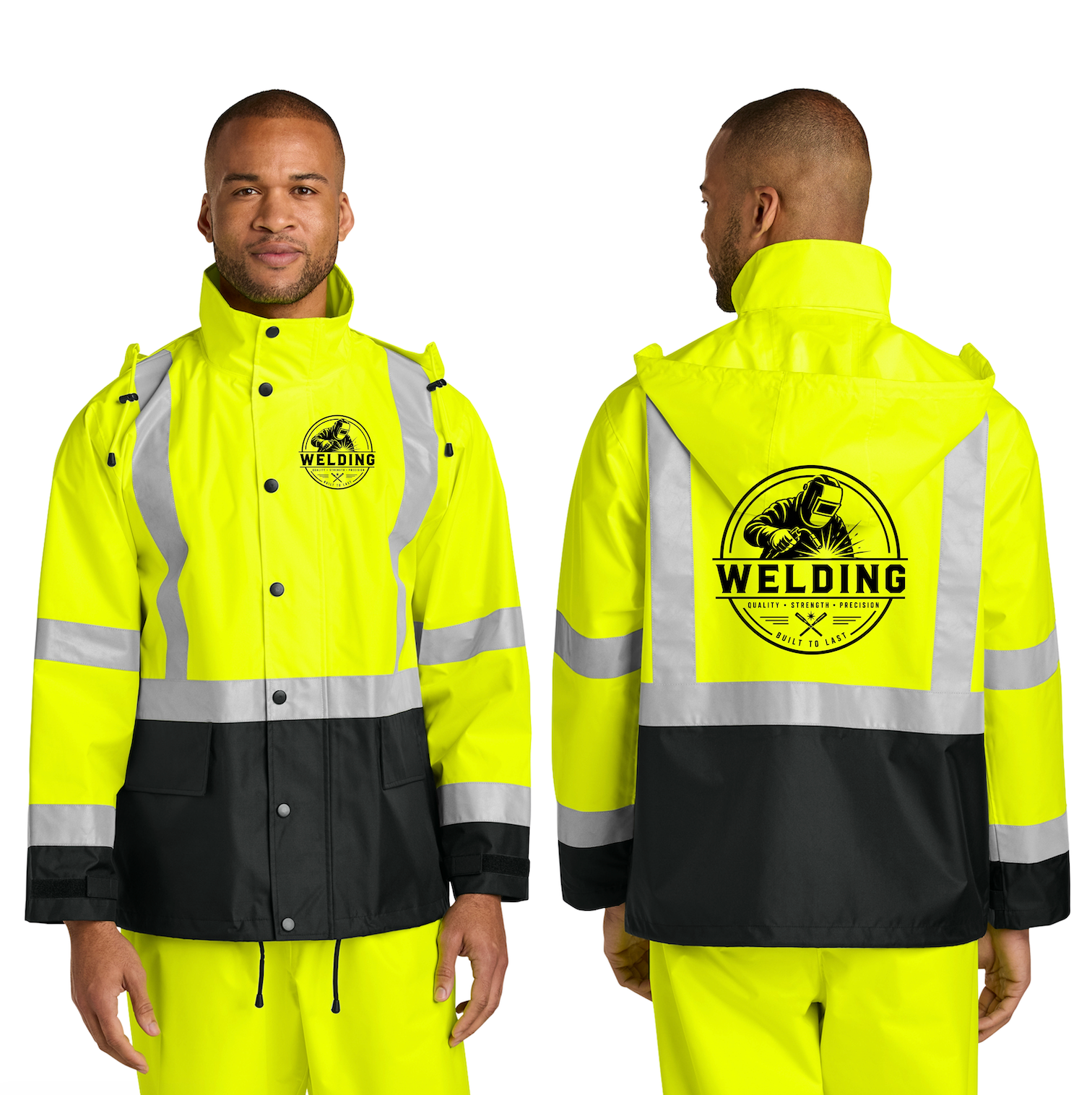 Custom High Visibility Class 3 Rain Suit – Jacket & Pants