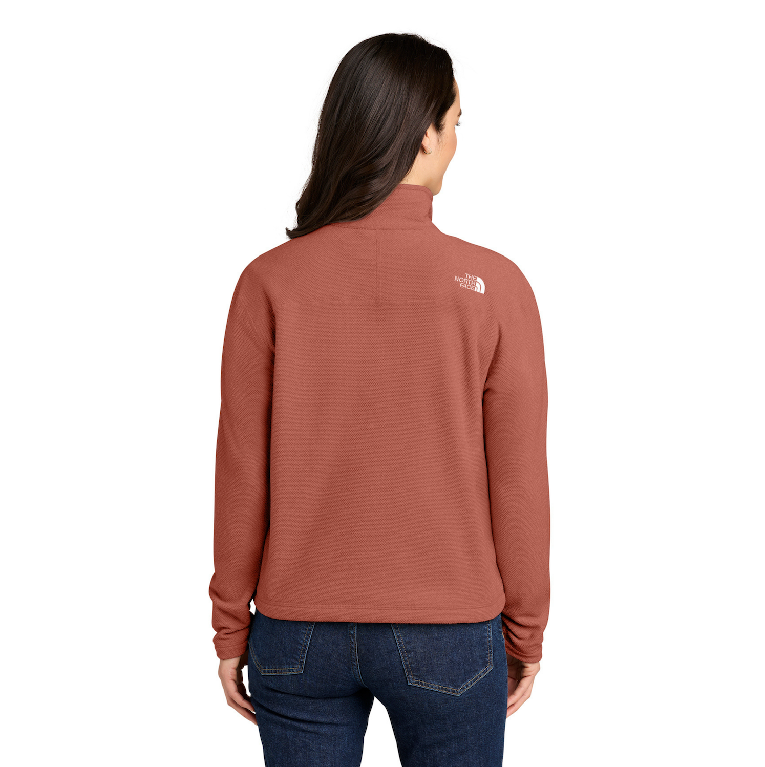 Custom Women’s The North Face® Textured 1/2-Zip Pullover