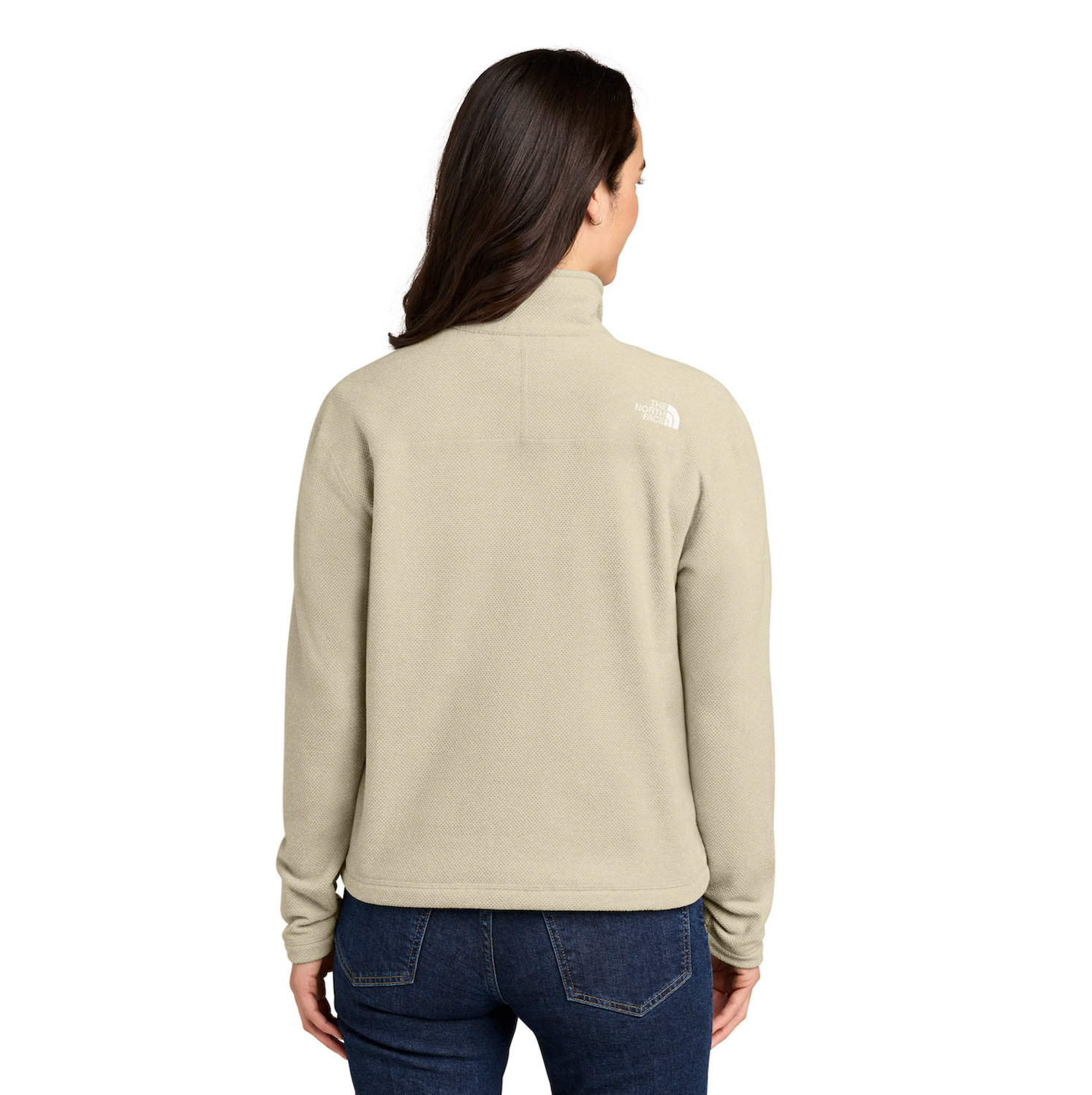 Custom Women’s The North Face® Textured 1/2-Zip Pullover